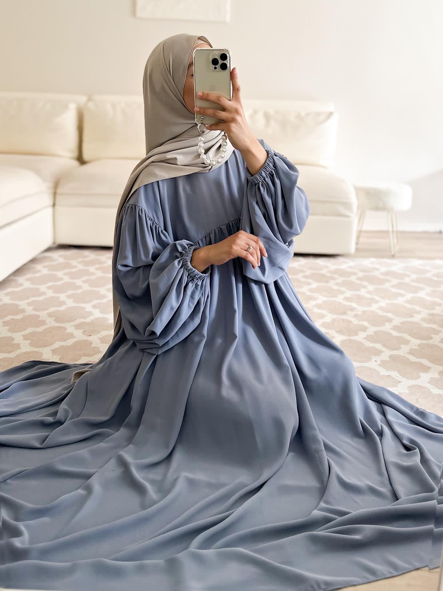Abaya Rayhana en soie de Medine